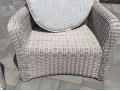 Pair Of Kingsley Bate “Sag Harbor” Woven Wicker Armchairs 
