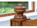 Ethan Allen King Townhouse Wentworth Burl Veneered Bed Frame