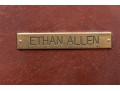 Ethan Allen King Townhouse Wentworth Burl Veneered Bed Frame