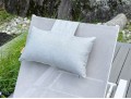 Pair Of Life Brand Outdoor Chaise Lounges With Tray Top Table
