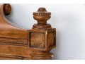 Ethan Allen King Townhouse Wentworth Burl Veneered Bed Frame