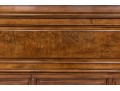 Ethan Allen King Townhouse Wentworth Burl Veneered Bed Frame