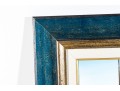 Signed Oil On Canvas, Sailboat At A Dock