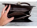 Salvatore Ferragamo Brown Leather Basketweave Handbag