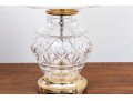 Waterford Cut Crystal Table Lamps On Brass Bases