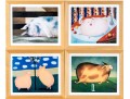 Roger Stark (American, 20th C.) Four Signed Prints Depicting Pigs