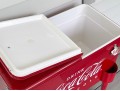Retro Style Coca-Cola Cooler On Casters
