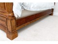 Ethan Allen King Townhouse Wentworth Burl Veneered Bed Frame