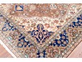 Vintage Turkish Hand-Knotted Wool Area Rug, 9'-8