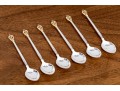 Set Of Six Sorensen Danish Sterling Silver Demitasse Spoons, 1.915 OZT
