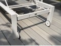 Pair Of Life Brand Outdoor Chaise Lounges With Tray Top Table
