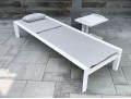 Life Brand Outdoor Chaise Lounge With Tray Top Table