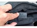 Gucci Guccissima Black Leather Crossbody Bag