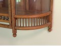 Late 19th C. American Oak Stick & Ball Hanging Cabinet 