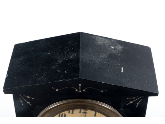 Antique 19th Century Asonia Iron Mantel Clock