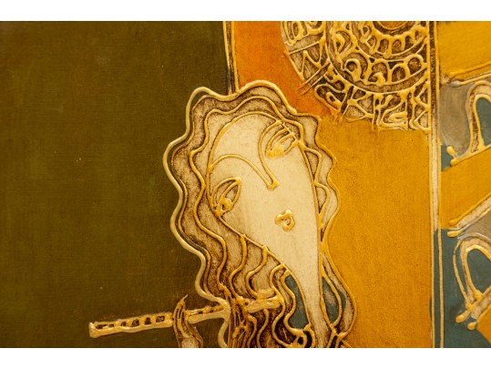 Goar Edigaryan (Armenian, B. 1943) Oil & Acrylic Painting, Untitled