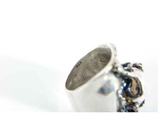 Sterling Silver & Pearl Amorphous Rings