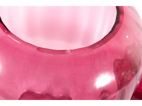 Vintage Cranberry Depression Glass Vases