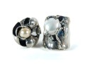 Sterling Silver & Pearl Amorphous Rings