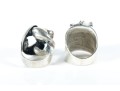 Sterling Silver & Pearl Amorphous Rings