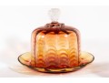 Amberina Depression Glass Cloches