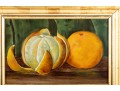 Antique Oil On Canvas Still Life, Circa 1930