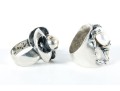 Sterling Silver & Pearl Amorphous Rings