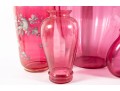 Vintage Cranberry Depression Glass Vases