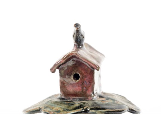 Charles Moore (American, [NC] 1935 - 2007) Glazed Earthenware Birdhouse