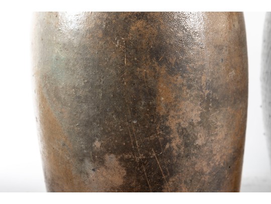 Four Antique North Carolina Glazed Stoneware Jugs