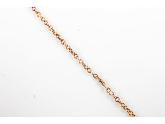 Sleek 14K Stationed Emerald Pendant Necklace