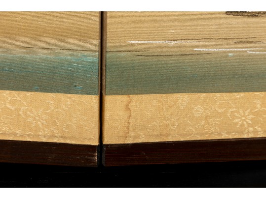 Four Panel Chinese Mt. Fuji Byobu Screen