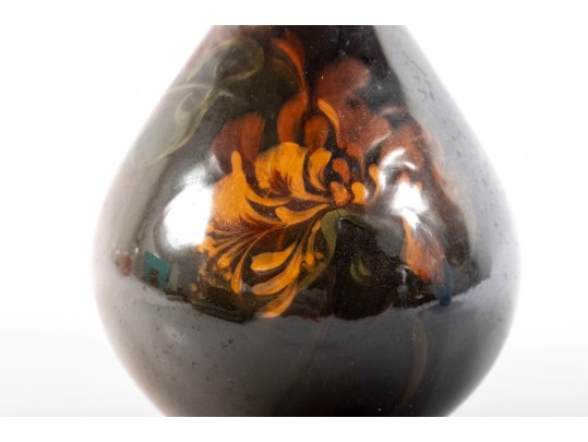 Weller Pottery 1896 - 1924 Louwelsa Pansies Vase