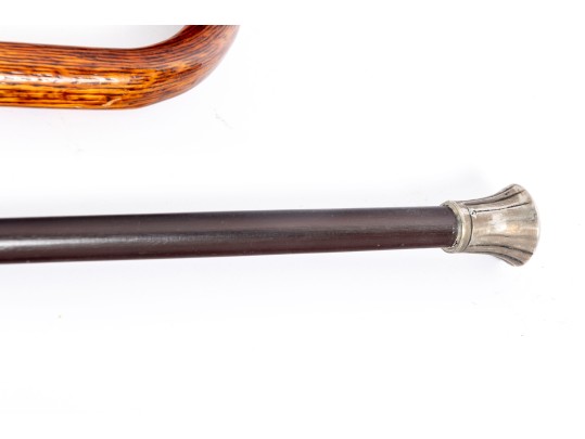 Collection Of Five Vintage Wood Walking Canes