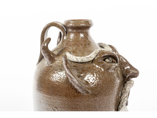 Jack Timothy Maness (American [NC] 1945 - 2012) Folk Art Face Jug