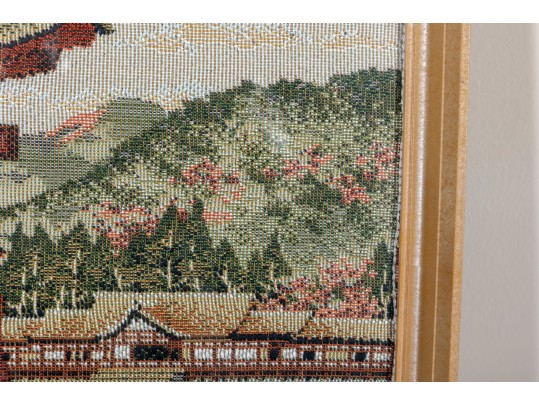 Japanese Torii Gate Needlepoint Embroidery 
