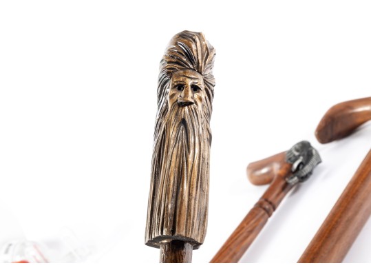 Three Vintage Woodcraft Canes