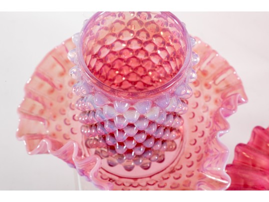 Cranberry Hobnail Glassware