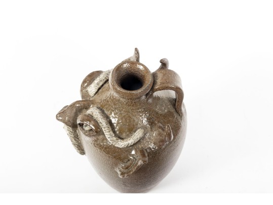 Jack Timothy Maness (American [NC] 1945 - 2012) Folk Art Face Jug