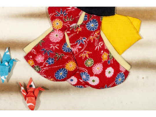 Child In Kimono Origami Oshie Art