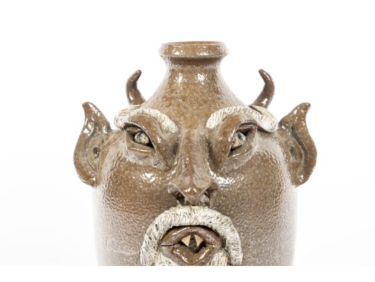 Jack Timothy Maness (American [NC] 1945 - 2012) Folk Art Face Jug