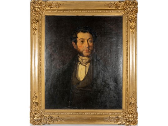 Antique 19th Century Victorian Oil Portrait