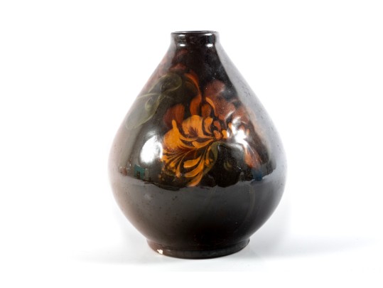 Weller Pottery 1896 - 1924 Louwelsa Pansies Vase