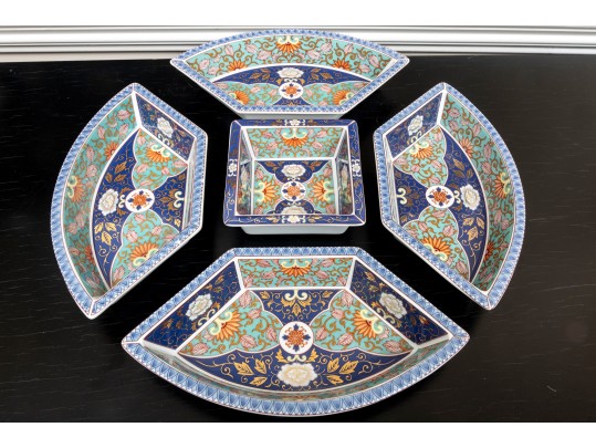 Imari Japanese Divided Serving Dishes