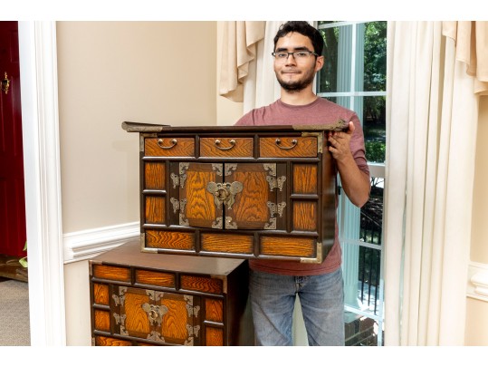 Vintage Korean Tansu 3-Piece Chest
