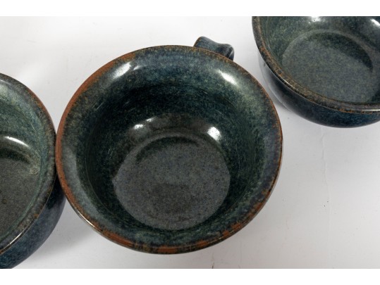 Pot Luck Pottery Laura Teague-Moore (Seagrove, NC) 1986 Soup Bowls