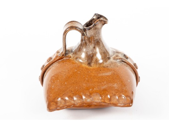 Jack Timothy Maness (American, [NC] 1945 - 2012) Unusual Pillow Pottery Jug