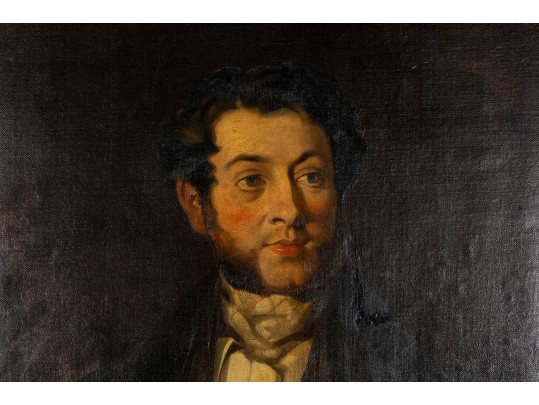 Antique 19th Century Victorian Oil Portrait