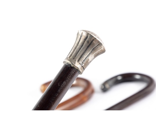 Collection Of Five Vintage Wood Walking Canes