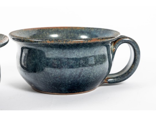 Pot Luck Pottery Laura Teague-Moore (Seagrove, NC) 1986 Soup Bowls